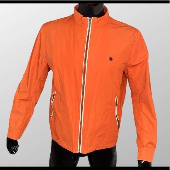 brooks jackets mens orange
